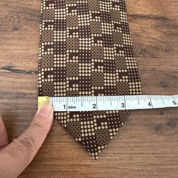Gucci Silk Tie G Graphic Print Brown Color O/S - Picture 6 of 7